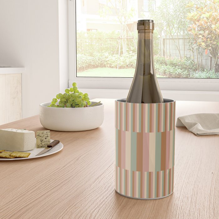 Mixed Stripes Pattern XIX Boho Summer Wine Chiller Gallery Image 4