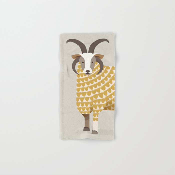 Whimsical Jacob Sheep Bath Towel Gallery Image 1