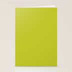 Eccentric Lime Solid Color Plain Yellowish Green Shade Modern Abstract Stationery Card Gallery Image 2