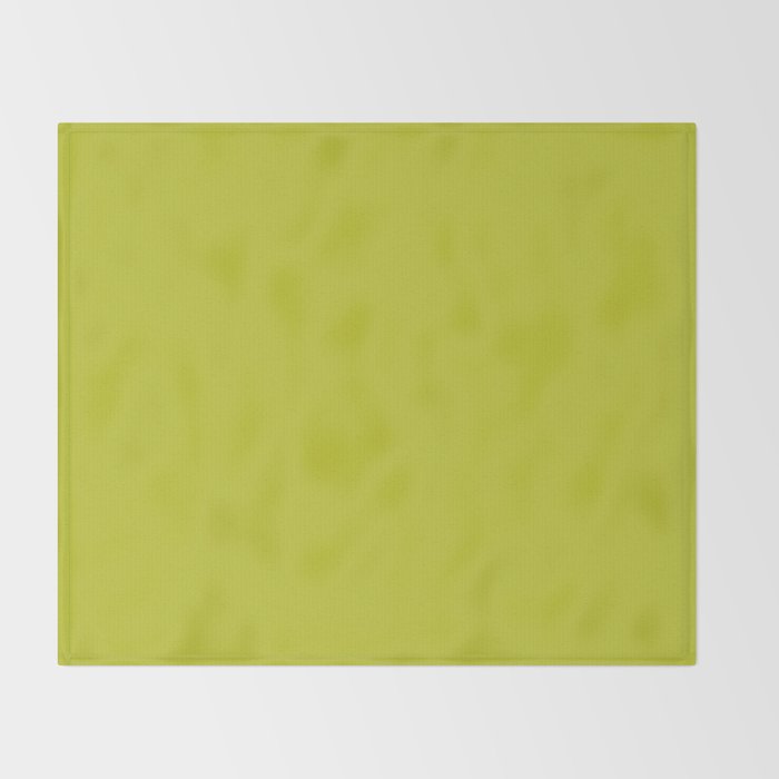 Eccentric Lime Solid Color Plain Yellowish Green Shade Modern Abstract Throw Blanket Gallery Image 2