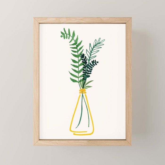 Spring Bouquet Watercolor Botanical Mini Art Print Gallery Image 1