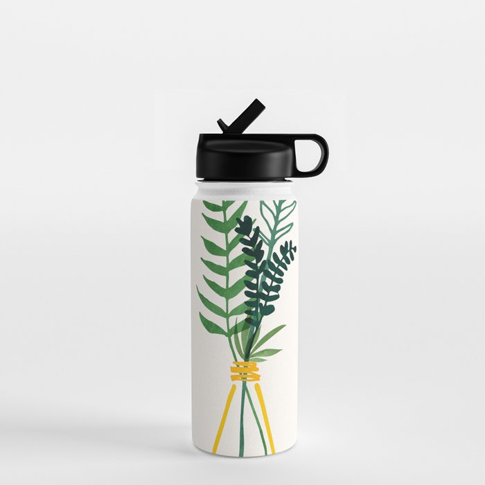 Spring Bouquet Watercolor Botanical Water Bottle Gallery Image 1