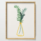 Spring Bouquet Watercolor Botanical Serving Tray Gallery Image 1