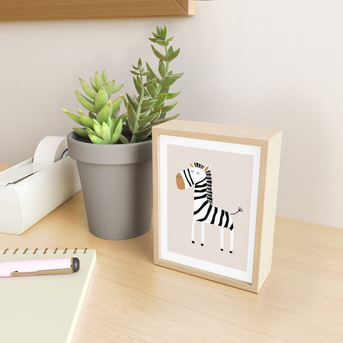 Nursery Wall Art, Safari Nursery Prints, Neutral Nursery Decor, Zebra Print Mini Art Print Gallery Image 2