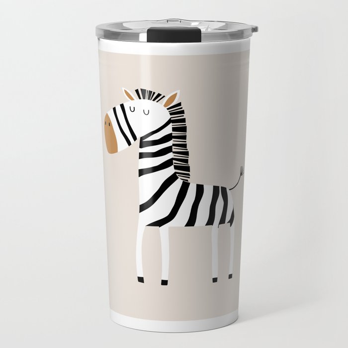 Nursery Wall Art, Safari Nursery Prints, Neutral Nursery Decor, Zebra Print Travel Mug Gallery Image 1