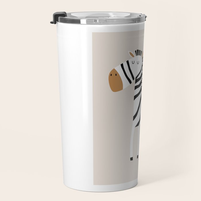 Nursery Wall Art, Safari Nursery Prints, Neutral Nursery Decor, Zebra Print Travel Mug Gallery Image 3