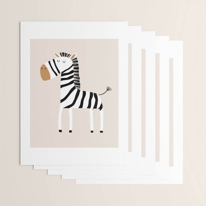 Nursery Wall Art, Safari Nursery Prints, Neutral Nursery Decor, Zebra Print Wrapping Paper Gallery Image 3