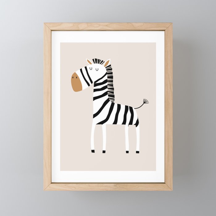 Nursery Wall Art, Safari Nursery Prints, Neutral Nursery Decor, Zebra Print Mini Art Print Gallery Image 1