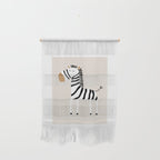Nursery Wall Art, Safari Nursery Prints, Neutral Nursery Decor, Zebra Print Wall Hanging Gallery Image 1