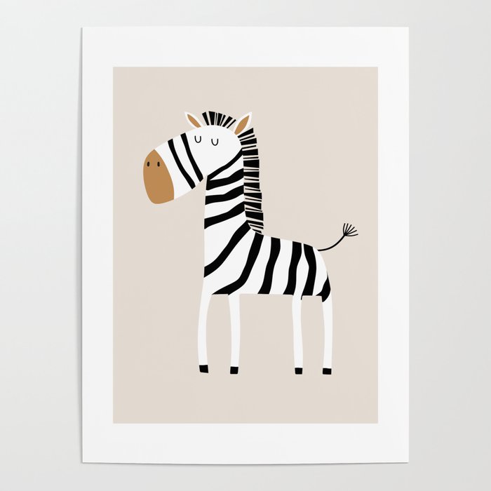 Nursery Wall Art, Safari Nursery Prints, Neutral Nursery Decor, Zebra Print Poster Gallery Image 4