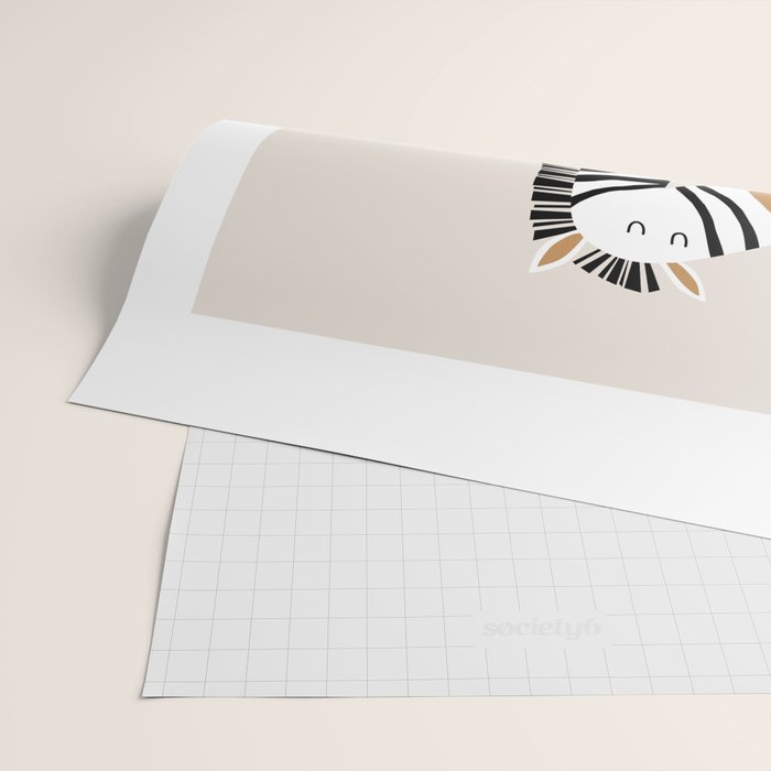 Nursery Wall Art, Safari Nursery Prints, Neutral Nursery Decor, Zebra Print Wrapping Paper Gallery Image 2