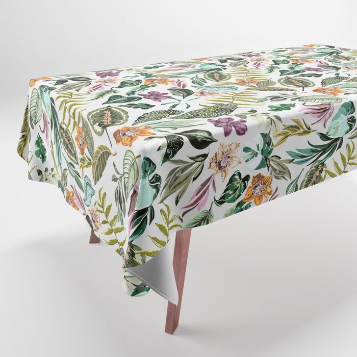 Wild colorful jungle FN7 Tablecloth Gallery Image 1