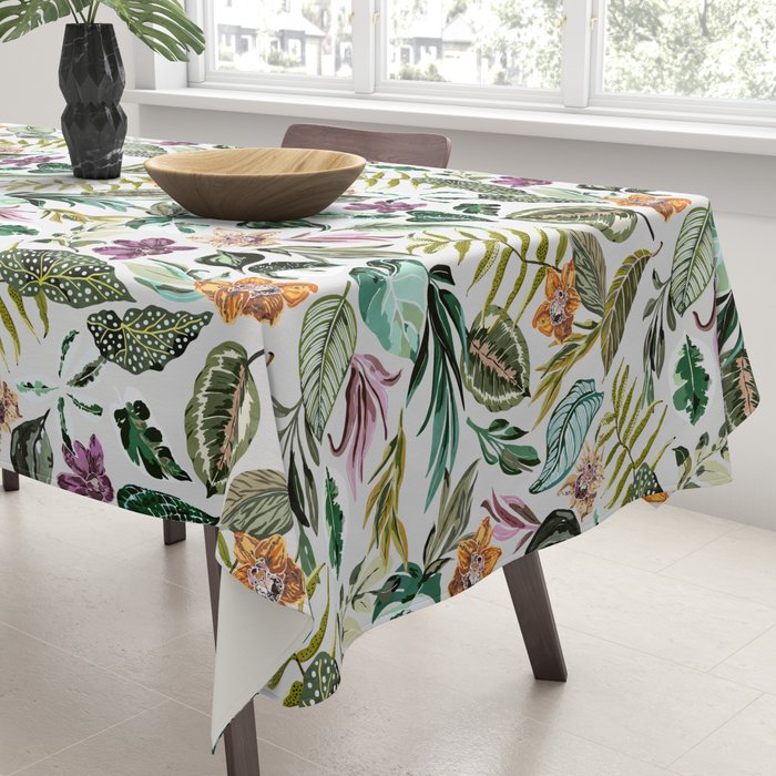 Wild colorful jungle FN7 Tablecloth Gallery Image 3