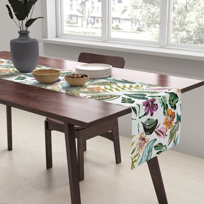 Wild colorful jungle FN7 Table Runner Gallery Image 2