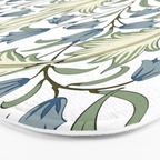 Vintage Bluebell Floral Blue Green by William Morris Bath Mat Gallery Image 3