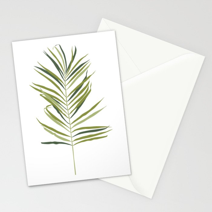 Palm Leaf Stationery Card Gallery Image 2