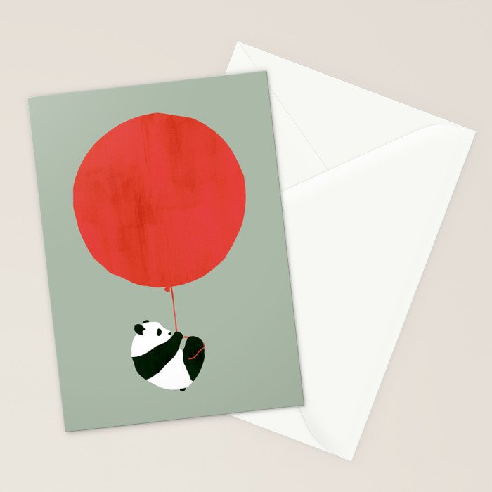 Traveling panda Stationery Card Gallery Image 2