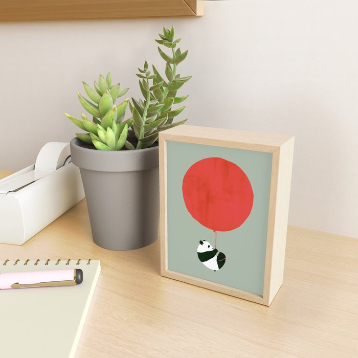 Traveling panda Mini Art Print Gallery Image 2