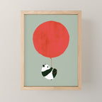 Traveling panda Mini Art Print Gallery Image 1