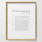 The Woman in the Arena by Theodore Roosevelt Serving Tray Gallery Image 1