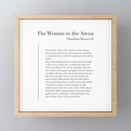 The Woman in the Arena by Theodore Roosevelt Mini Art Print Gallery Image 1
