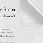 The Woman in the Arena by Theodore Roosevelt Wall Tapestry Gallery Image 3