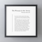 The Woman in the Arena by Theodore Roosevelt Mini Art Print Gallery Image 3