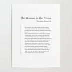 The Woman in the Arena by Theodore Roosevelt Poster Gallery Image 4