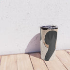 Minimal Abstract Art Sunset Girl 2 Travel Mug Gallery Image 4