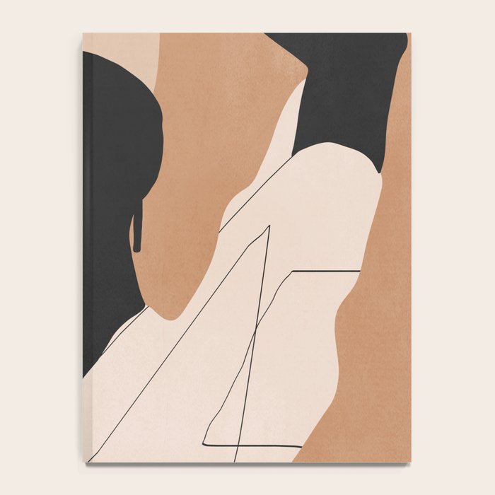 Minimal Abstract Art Sunset Girl 2 Notebook Gallery Image 4