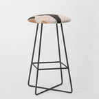 Minimal Abstract Art Sunset Girl 2 Stool Gallery Image 1