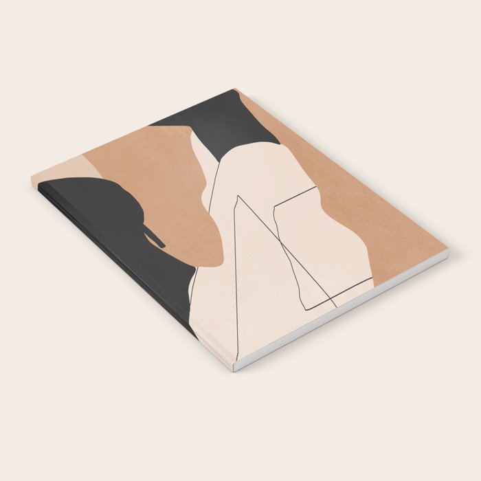Minimal Abstract Art Sunset Girl 2 Notebook Gallery Image 2