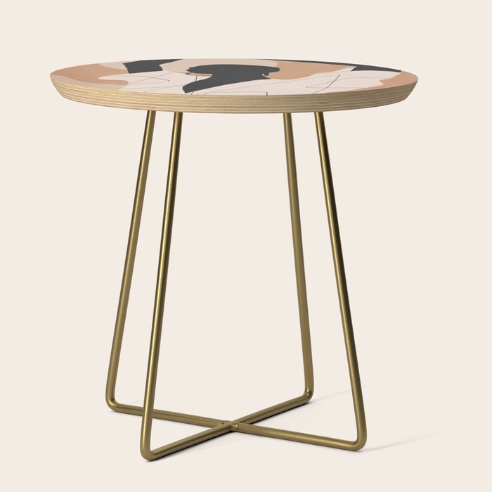 Minimal Abstract Art Sunset Girl 2 Side Table Gallery Image 1