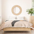 Minimal Abstract Art Sunset Girl 2 Duvet Cover Gallery Image 3