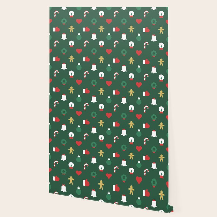 Geometric christmas decoration pattern Wallpaper Gallery Image 2