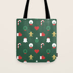 Geometric christmas decoration pattern Tote Bag Gallery Image 1