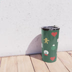 Geometric christmas decoration pattern Travel Mug Gallery Image 4