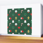 Geometric christmas decoration pattern Wall Mural Gallery Image 2