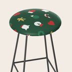 Geometric christmas decoration pattern Stool Gallery Image 2