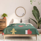 Geometric christmas decoration pattern Comforter Gallery Image 3