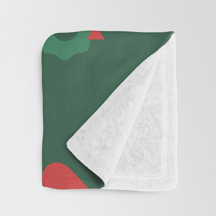 Geometric christmas decoration pattern Throw Blanket Gallery Image 3