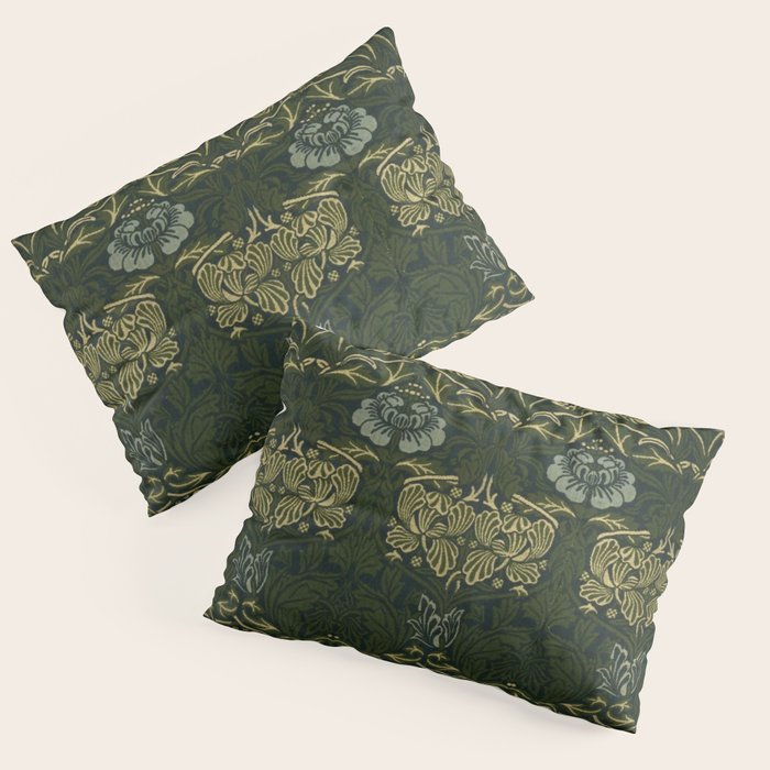 William Morris "Tulip and rose" 1. Pillow Sham Gallery Image 3