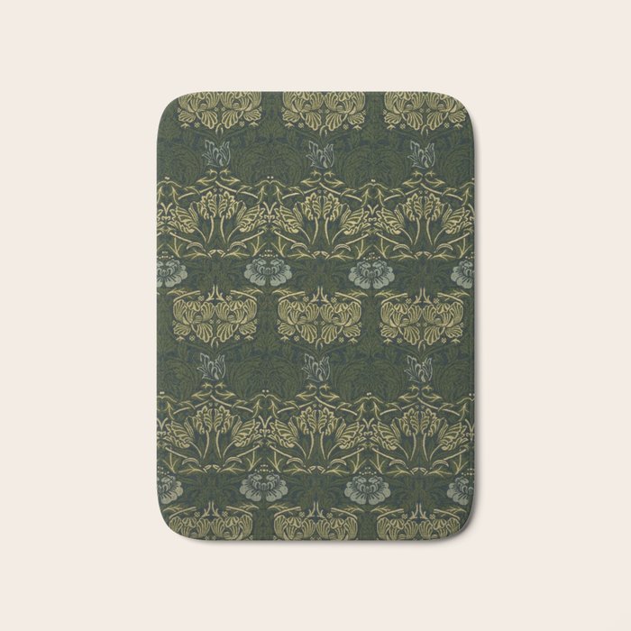 William Morris "Tulip and rose" 1. Bath Mat Gallery Image 1
