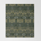 William Morris "Tulip and rose" 1. Throw Blanket Gallery Image 2