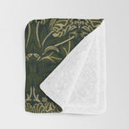 William Morris "Tulip and rose" 1. Throw Blanket Gallery Image 3