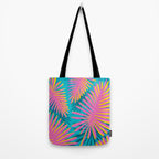 Mid Mod Pink Palm Trees Tote Bag Gallery Image 2