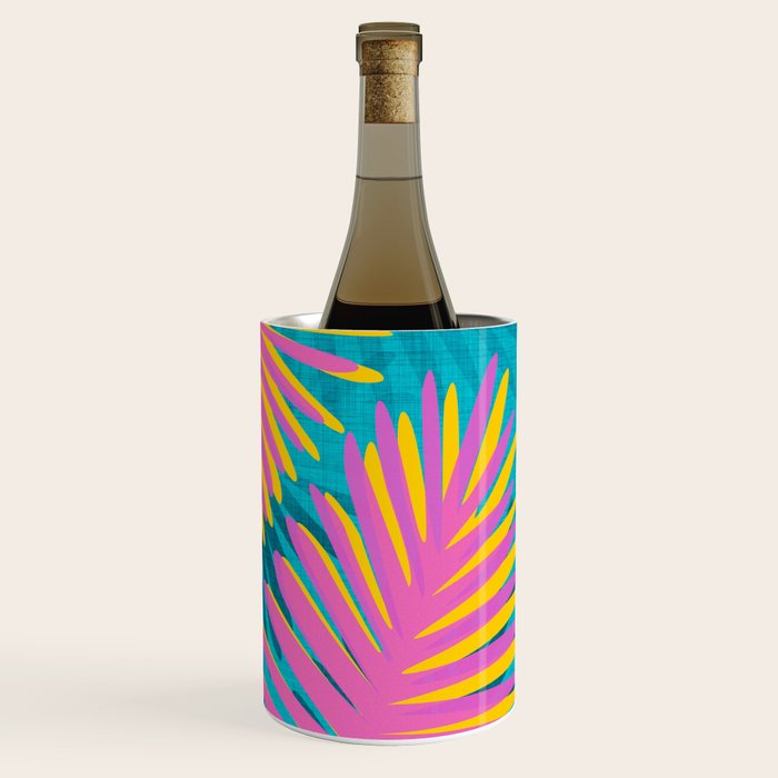 Mid Mod Pink Palm Trees Wine Chiller Gallery Image 3