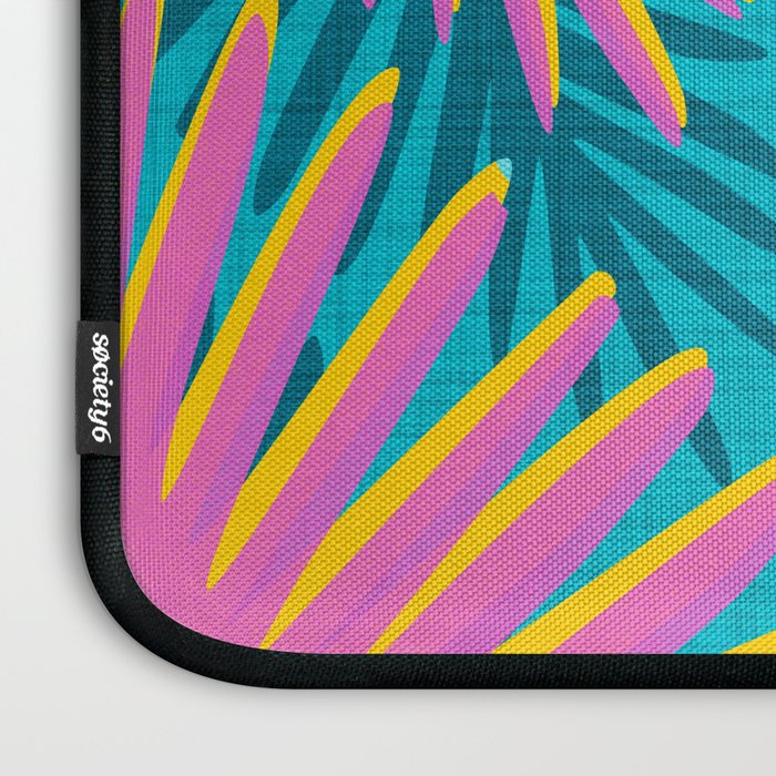 Mid Mod Pink Palm Trees Laptop Sleeve Gallery Image 3