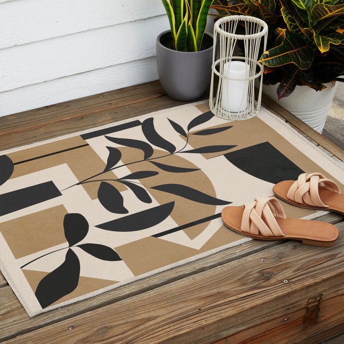 Abstract Foliage 3 Outdoor Rug Gallery Image 2