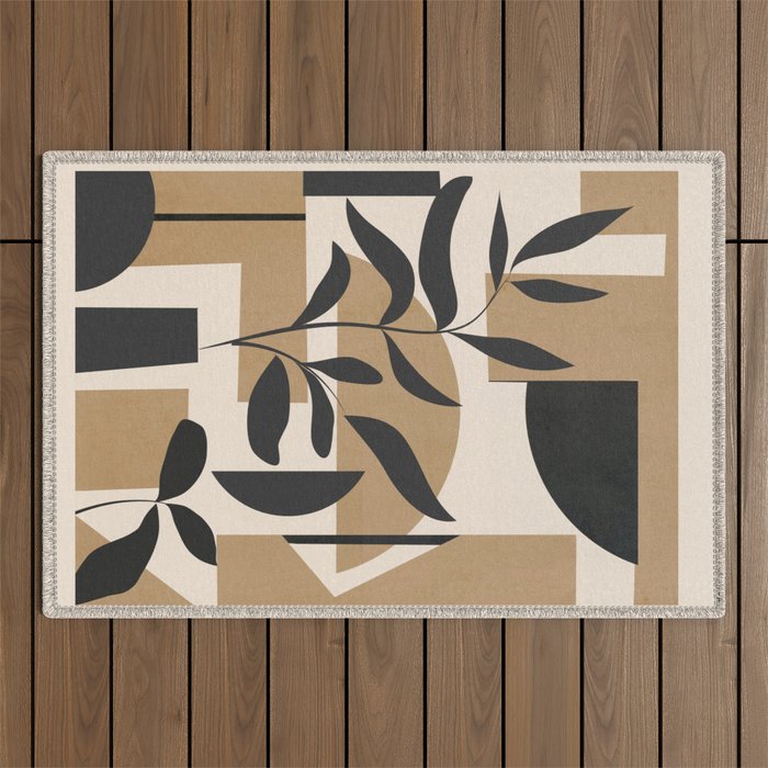Abstract Foliage 3 Outdoor Rug Gallery Image 1